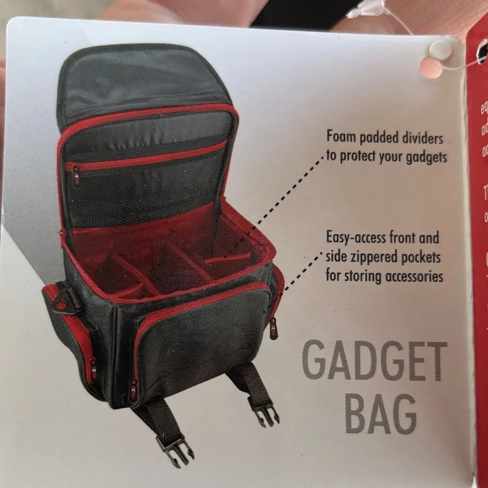 NEW Black and Red Camera Bag